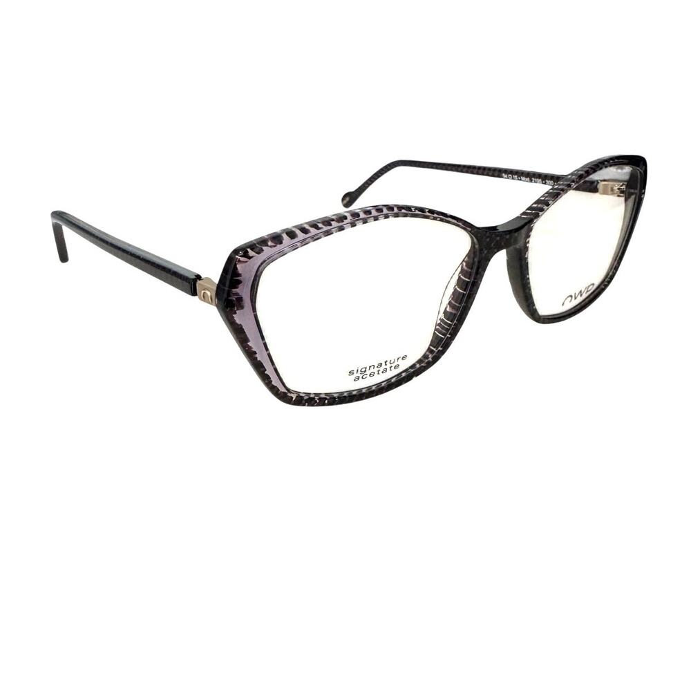 NEW OWP Germany Mod. 2195  300 54-15-140 Black and Clear large full Frames